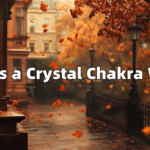 Seven-chakra crystal wand used for energy balancing practice