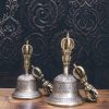 チベット銅製瞑想ベル&ドルジェ儀式セット Tibetan Copper Meditation Bell & Dorje Ritual Set
