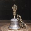 チベット銅製瞑想ベル&ドルジェ儀式セット Tibetan Copper Meditation Bell & Dorje Ritual Set