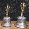 チベット銅製瞑想ベル&ドルジェ儀式セット Tibetan Copper Meditation Bell & Dorje Ritual Set