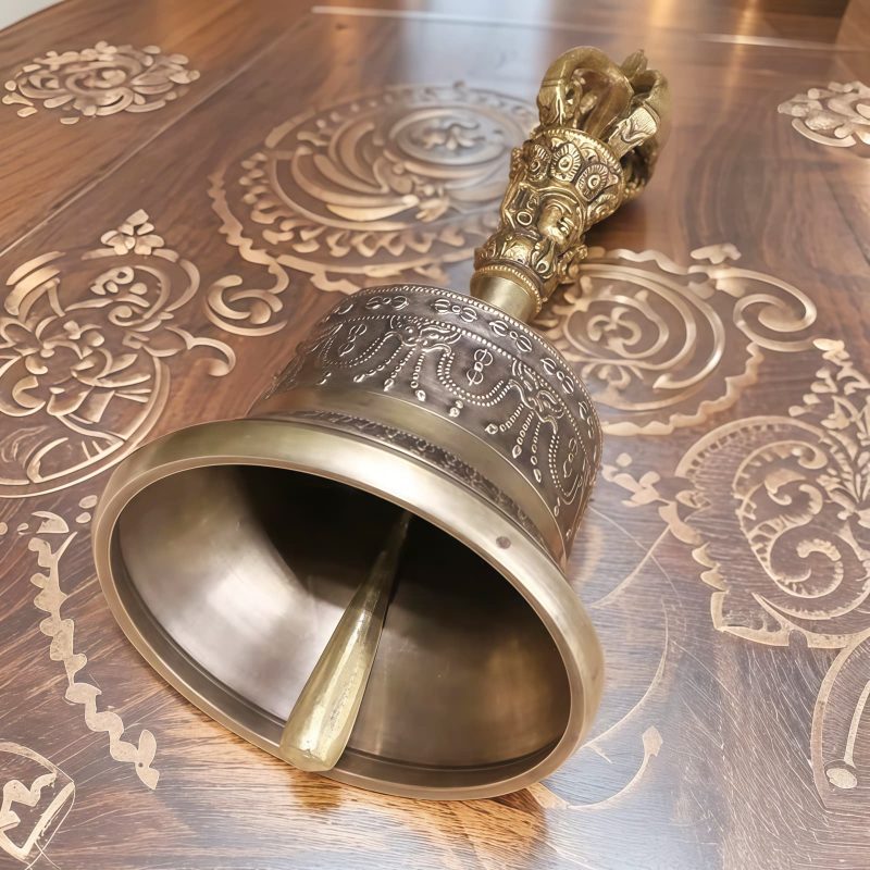 チベット銅製瞑想ベル&ドルジェ儀式セット Tibetan Copper Meditation Bell & Dorje Ritual Set