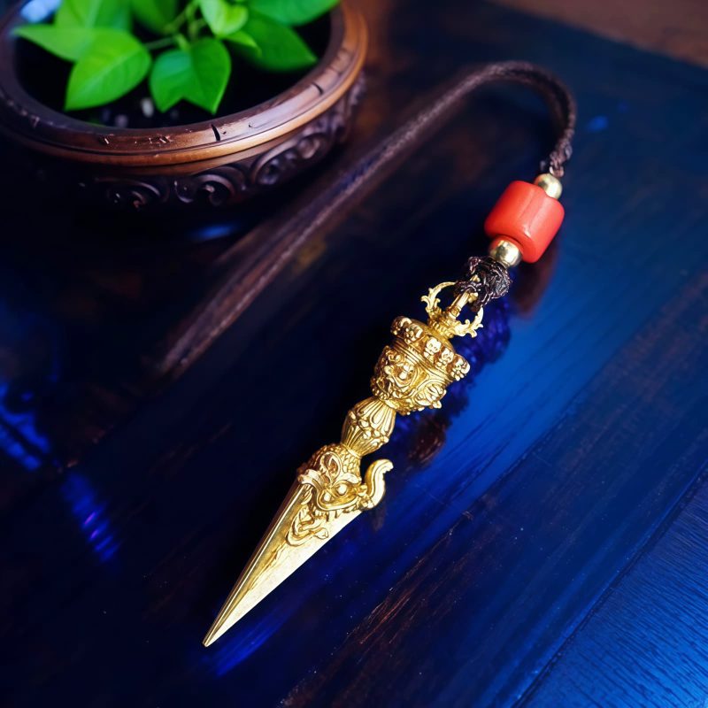 Tibetan Dorje Brass Power Pendant Tibetan Dorje Brass Power Pendant