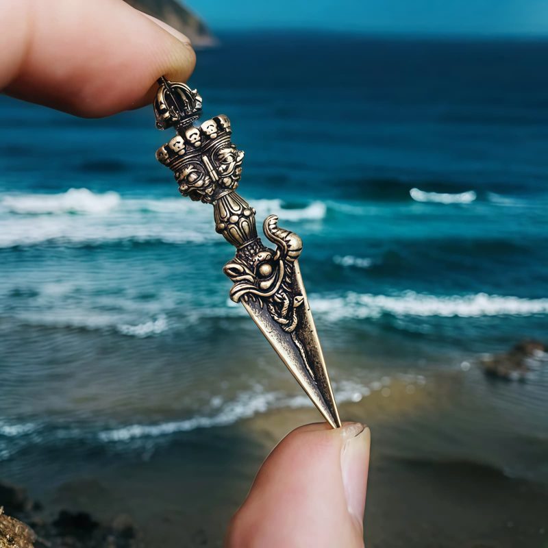 Tibetan Dorje Brass Power Pendant Tibetan Dorje Brass Power Pendant
