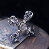Tibetan 925 Silver Double Dorje Pendant Tibetan 925 Silver Double Dorje Pendant