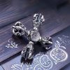 Tibetan 925 Silver Double Dorje Pendant Tibetan 925 Silver Double Dorje Pendant