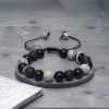Vintage Lava Rock and Obsidian Wellness Bracelet Vintage Lava Rock and Obsidian Wellness Bracelet