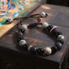Vintage Lava Rock and Obsidian Wellness Bracelet Vintage Lava Rock and Obsidian Wellness Bracelet