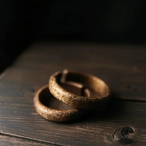 Anillo Tibetano de Cobre Artesanal con Textura Vintage