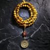 108 Mala Beads Tiger Eye Dorje Tassel Bracelet 108 Mala Beads Tiger Eye Dorje Tassel Bracelet