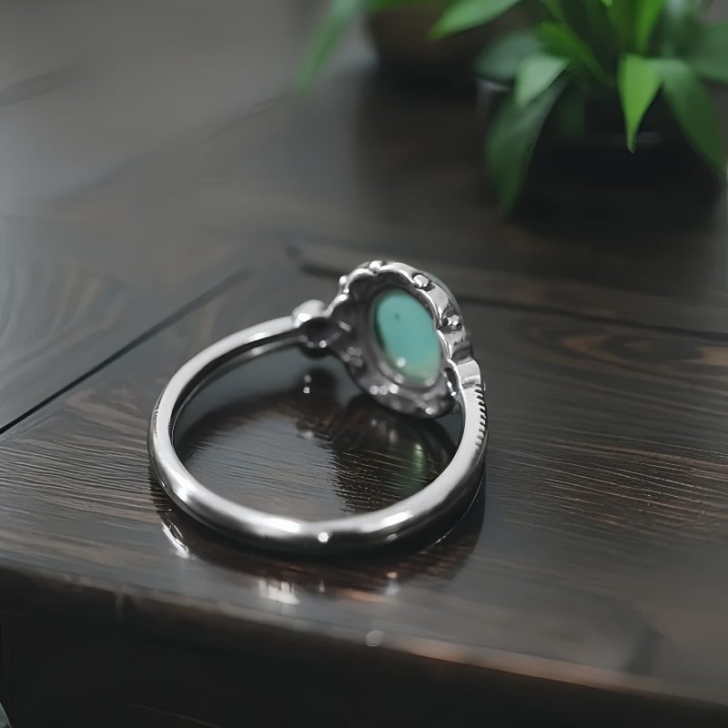 925 Silver Tibetan Protection Ring with Turquoise and Red Agate 925 Silver Tibetan Protection Ring with Turquoise and Red Agate