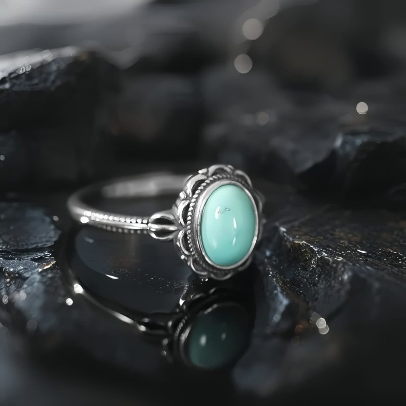 925 Silver Tibetan Protection Ring with Turquoise and Red Agate 925 Silver Tibetan Protection Ring with Turquoise and Red Agate
