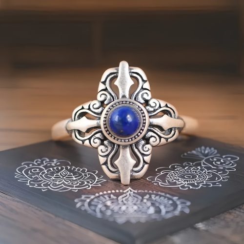 925 Sterling Silver Lazurite Ring
