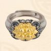 925 Sterling Silver Tibetan Skull Adjustable Ring
