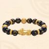 Black Obsidian Om Mani Padme Hum Bracelet Black Obsidian Om Mani Padme Hum Bracelet
