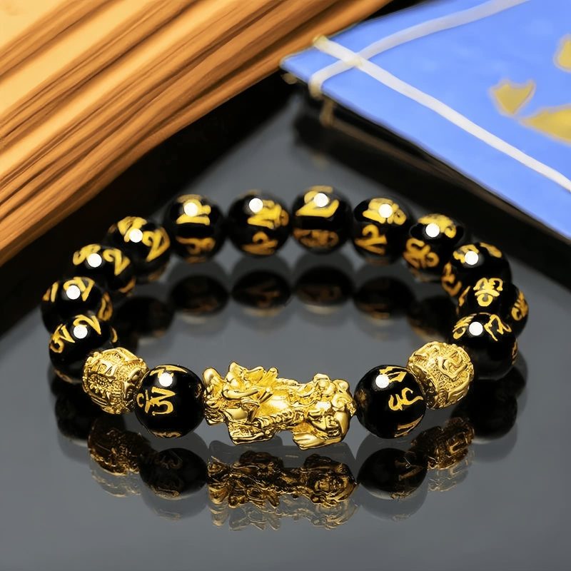 Black Obsidian PiXiu Wealth Bracelet Black Obsidian PiXiu Wealth Bracelet