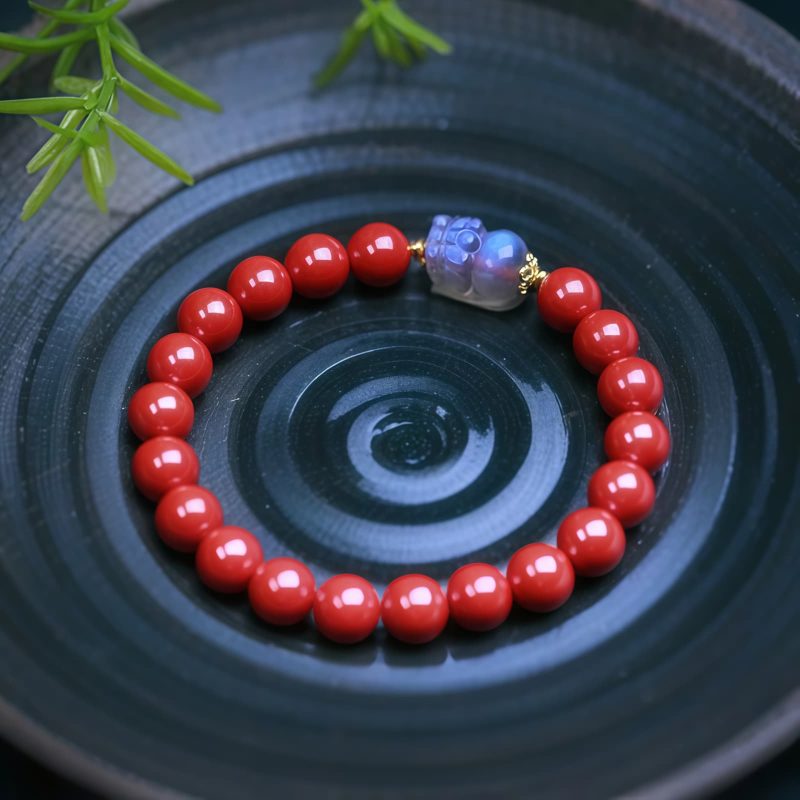 Cinnabar Moonstone PiXiu Blessing Bracelet Cinnabar Moonstone PiXiu Blessing Bracelet