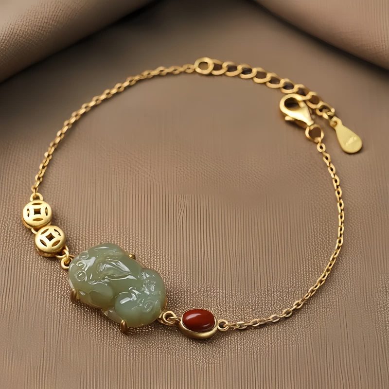 Cyan Jade PiXiu Success Bracelet Cyan Jade PiXiu Success Bracelet