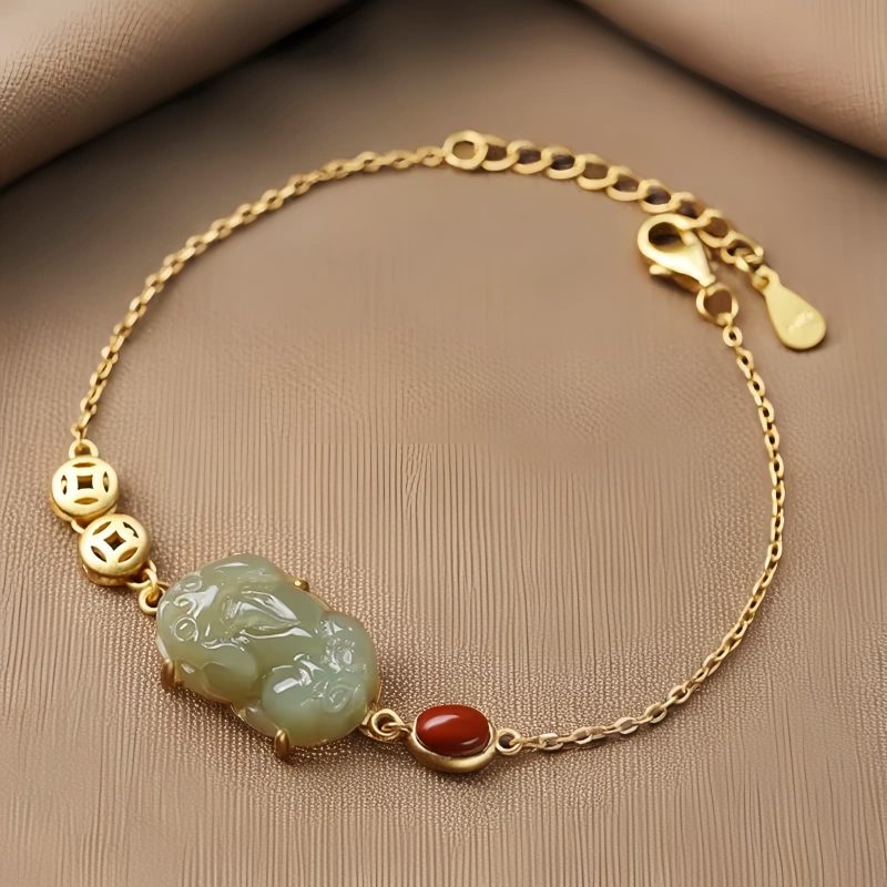 Cyan Jade PiXiu Success Bracelet Cyan Jade PiXiu Success Bracelet