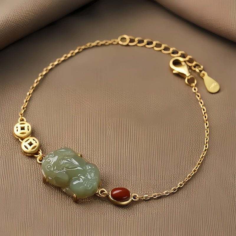 Cyan Jade PiXiu Success Bracelet Cyan Jade PiXiu Success Bracelet