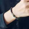 Ebony Wood Red Jasper Peace Couple Bracelet Ebony Wood Red Jasper Peace Couple Bracelet