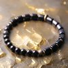 Ebony Wood Red Jasper Peace Couple Bracelet Ebony Wood Red Jasper Peace Couple Bracelet