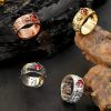 FengShui Garnet Wealth Ring with PiXiu Design FengShui Garnet Wealth Ring with PiXiu Design