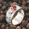 FengShui Garnet Wealth Ring with PiXiu Design FengShui Garnet Wealth Ring with PiXiu Design