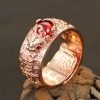 FengShui Garnet Wealth Ring with PiXiu Design FengShui Garnet Wealth Ring with PiXiu Design