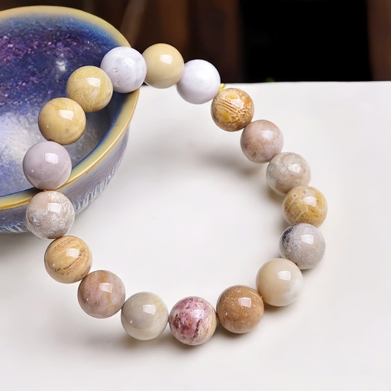 Fossil Coral Compassion Bracelet Fossil Coral Compassion Bracelet