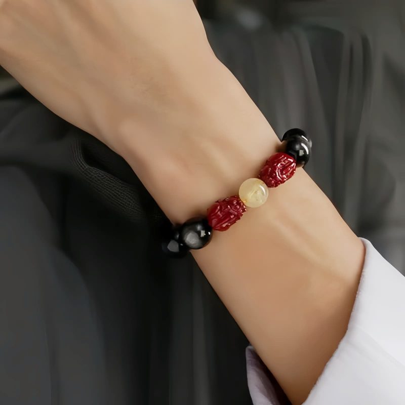 Gold Sheen Obsidian Om Mani Padme Hum Bracelet Gold Sheen Obsidian Om Mani Padme Hum Bracelet