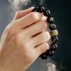 Gold Sheen Obsidian Om Mani Padme Hum Bracelet Gold Sheen Obsidian Om Mani Padme Hum Bracelet