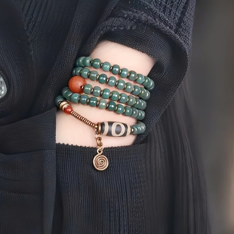 Mala Beads Bodhi Seed Dzi Bead Wisdom Bracelet