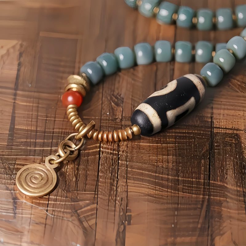 Mala Beads Bodhi Seed Dzi Bead Wisdom Bracelet