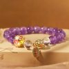 Natural Amethyst White Crystal Healing Bracelet Natural Amethyst White Crystal Healing Bracelet