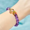 Natural Amethyst White Crystal Healing Bracelet Natural Amethyst White Crystal Healing Bracelet