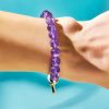 Natural Amethyst White Crystal Healing Bracelet Natural Amethyst White Crystal Healing Bracelet
