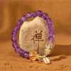 Natural Amethyst White Crystal Healing Bracelet Natural Amethyst White Crystal Healing Bracelet