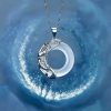 Natural White Jade Koi Necklace Natural White Jade Koi Necklace