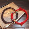 Red String Jade Fortune Knot Couple Bracelet Red String Jade Fortune Knot Couple Bracelet