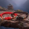 Red String Jade Fortune Knot Couple Bracelet Red String Jade Fortune Knot Couple Bracelet