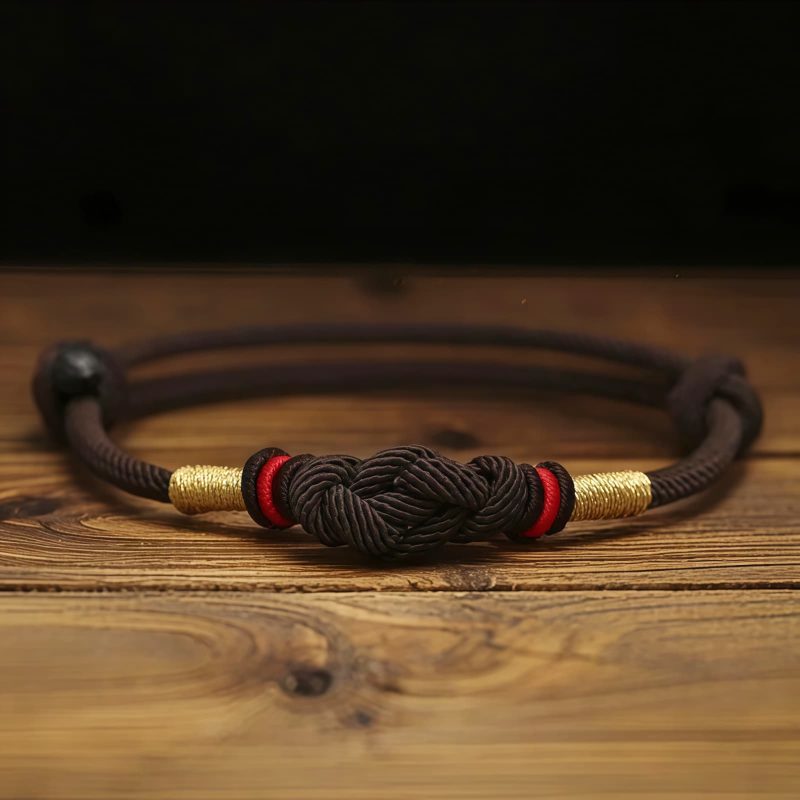 Red String Jade Fortune Knot Couple Bracelet Red String Jade Fortune Knot Couple Bracelet