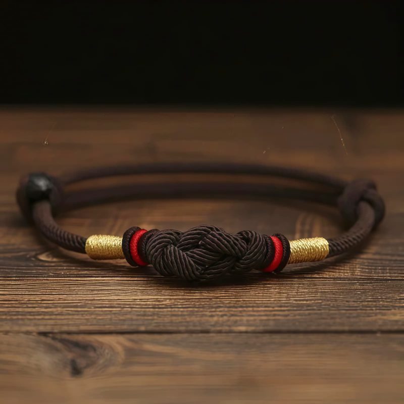 Red String Jade Fortune Knot Couple Bracelet Red String Jade Fortune Knot Couple Bracelet