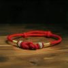 Red String Jade Fortune Knot Couple Bracelet Red String Jade Fortune Knot Couple Bracelet
