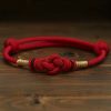 Red String Jade Fortune Knot Couple Bracelet Red String Jade Fortune Knot Couple Bracelet