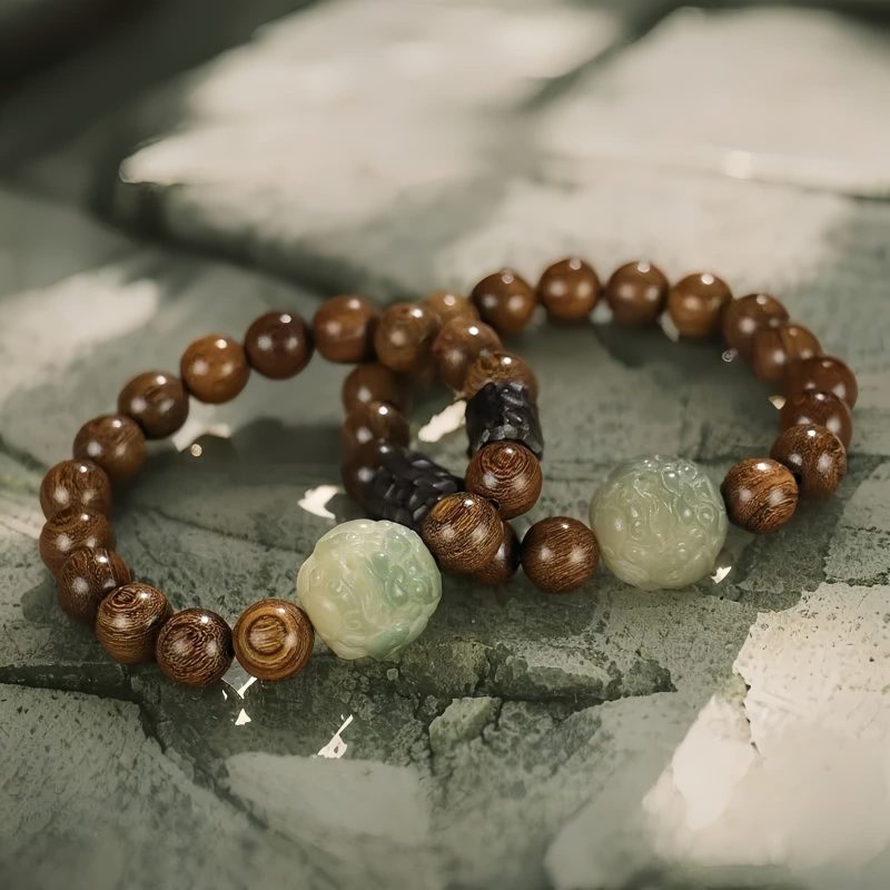 Spirituelles Armband aus Sandelholz & Bodhi-Samen Sandalwood Bodhi Seed Spiritual Healing Bracelet