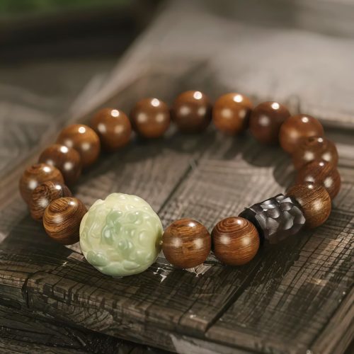 Pulsera Espiritual de Semilla de Bodhi y Sándalo Pulsera Espiritual de Semilla de Bodhi y Sándalo