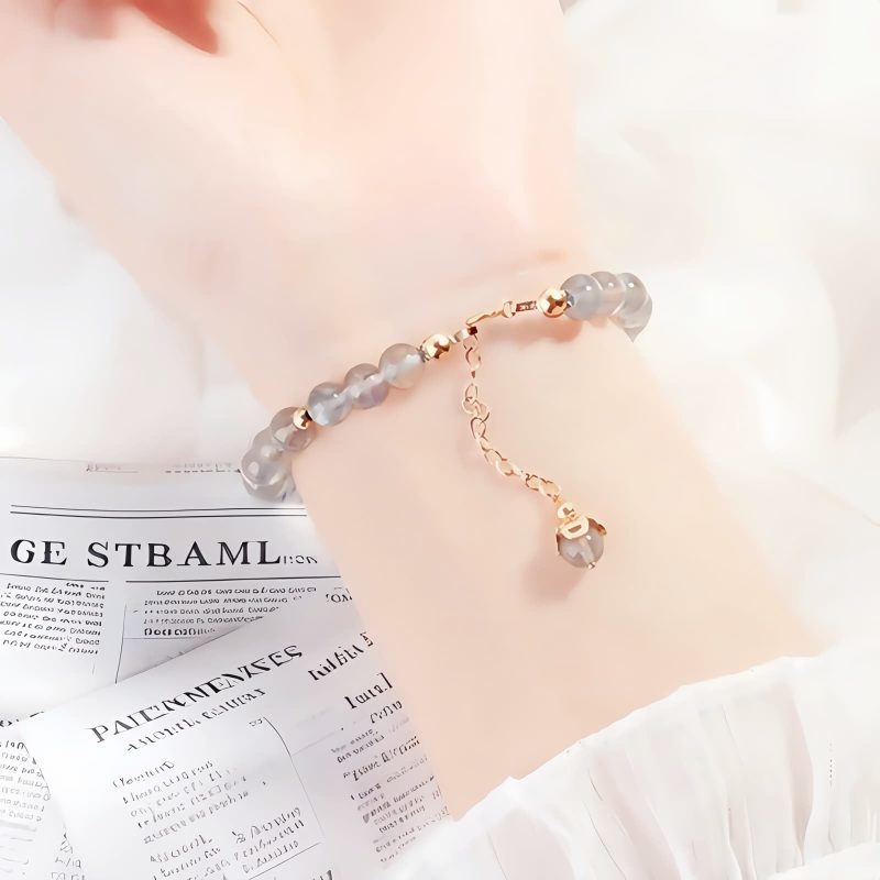 Strawberry Quartz Moonstone Healing Bracelet Strawberry Quartz Moonstone Healing Bracelet