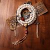 Tibet 108 Mala Bodhi Seed Dzi Bead Gray Agate Wealth Bracelet Tibet 108 Mala Bodhi Seed Dzi Bead Gray Agate Wealth Bracelet