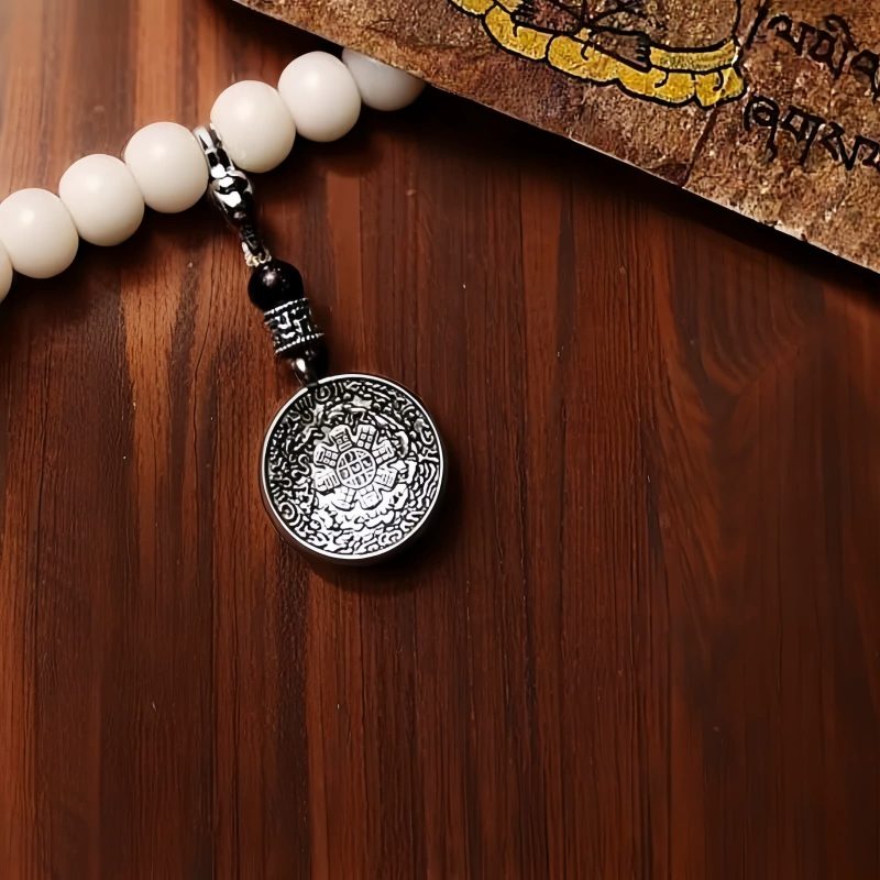 Tibet 108 Mala Bodhi Seed Dzi Bead Gray Agate Wealth Bracelet Tibet 108 Mala Bodhi Seed Dzi Bead Gray Agate Wealth Bracelet