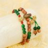 チベット産白檀 ドルジェ・バジュラ 2連編み ヒーリングブレスレット Tibet Sandalwood Dorje Vajra Double Twisted Healing Bracelet